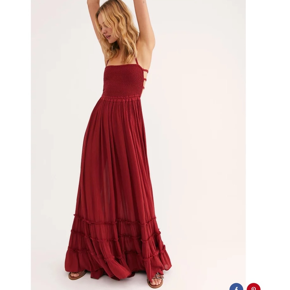 Free People Red Maxi Dress